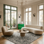Tapis design en fibres recyclées MARLY