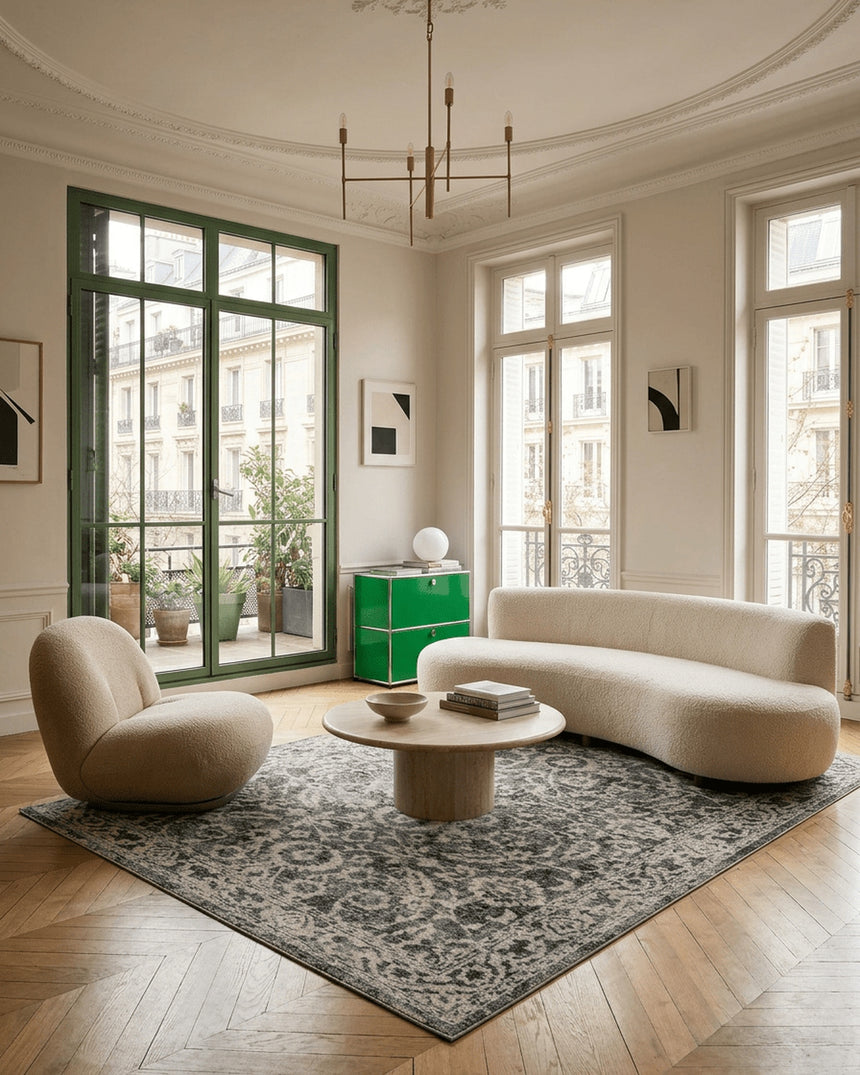 Tapis design en fibres recyclées MARLY