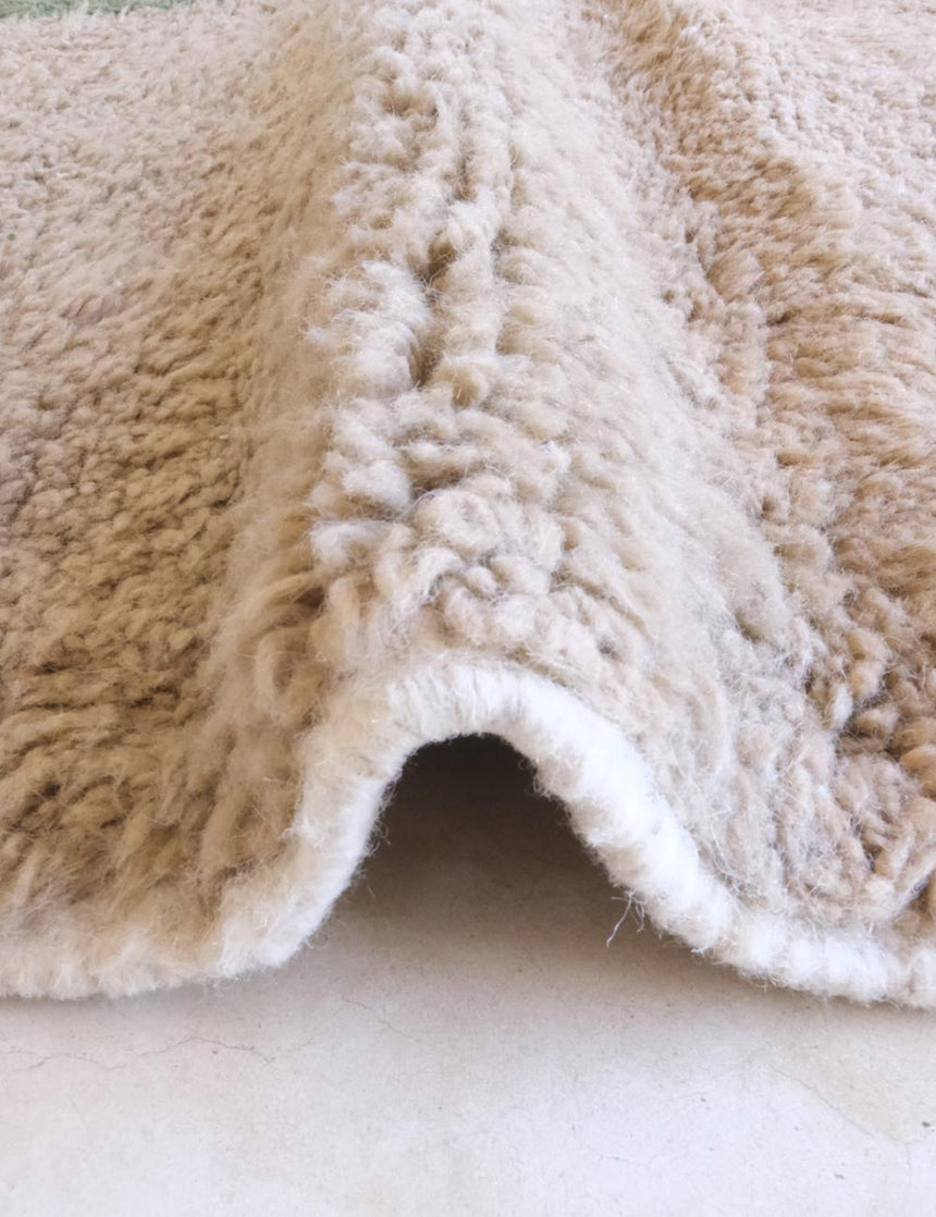 Tapis berbère décoratif à motifs géométriques en laine 255 x 350 cm