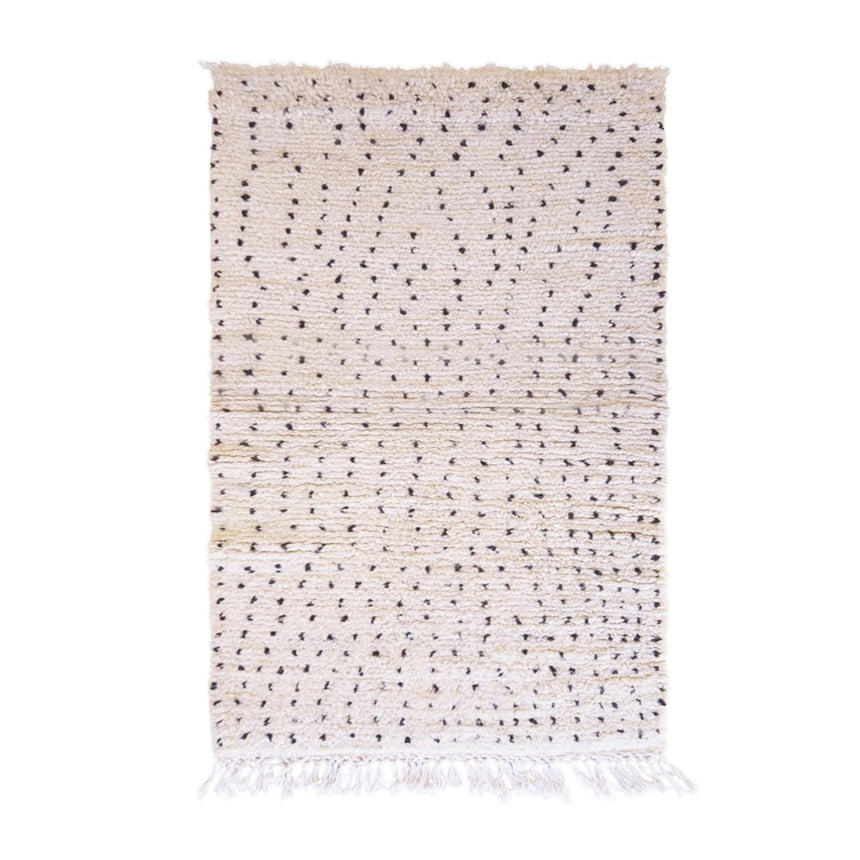 Tapis à pois berbère marocain en laine - tapis sur mesure