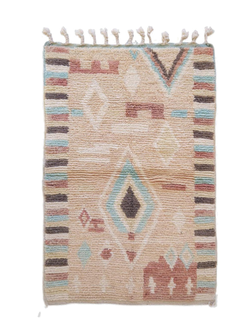 Petit tapis berbère marocain en laine 97 x 152 cm - AFKliving