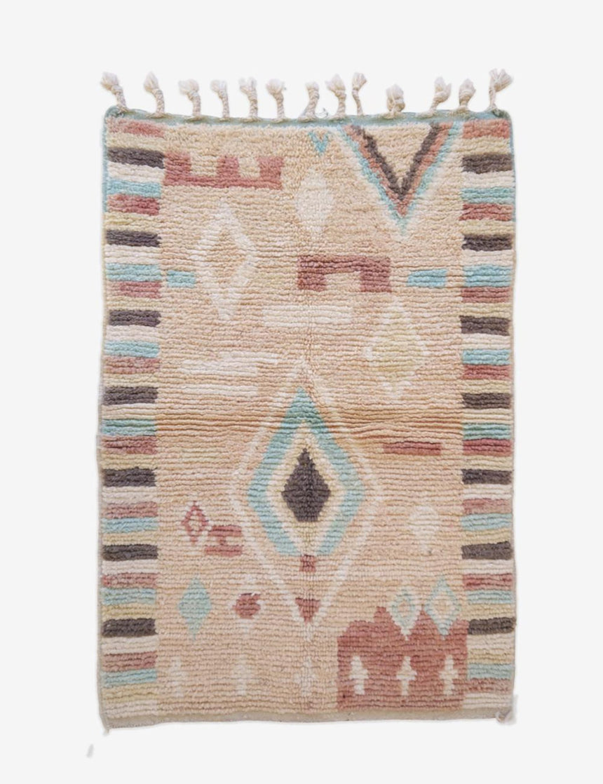 Petit tapis berbere marocain en laine 97 x 152 cm - AFKliving