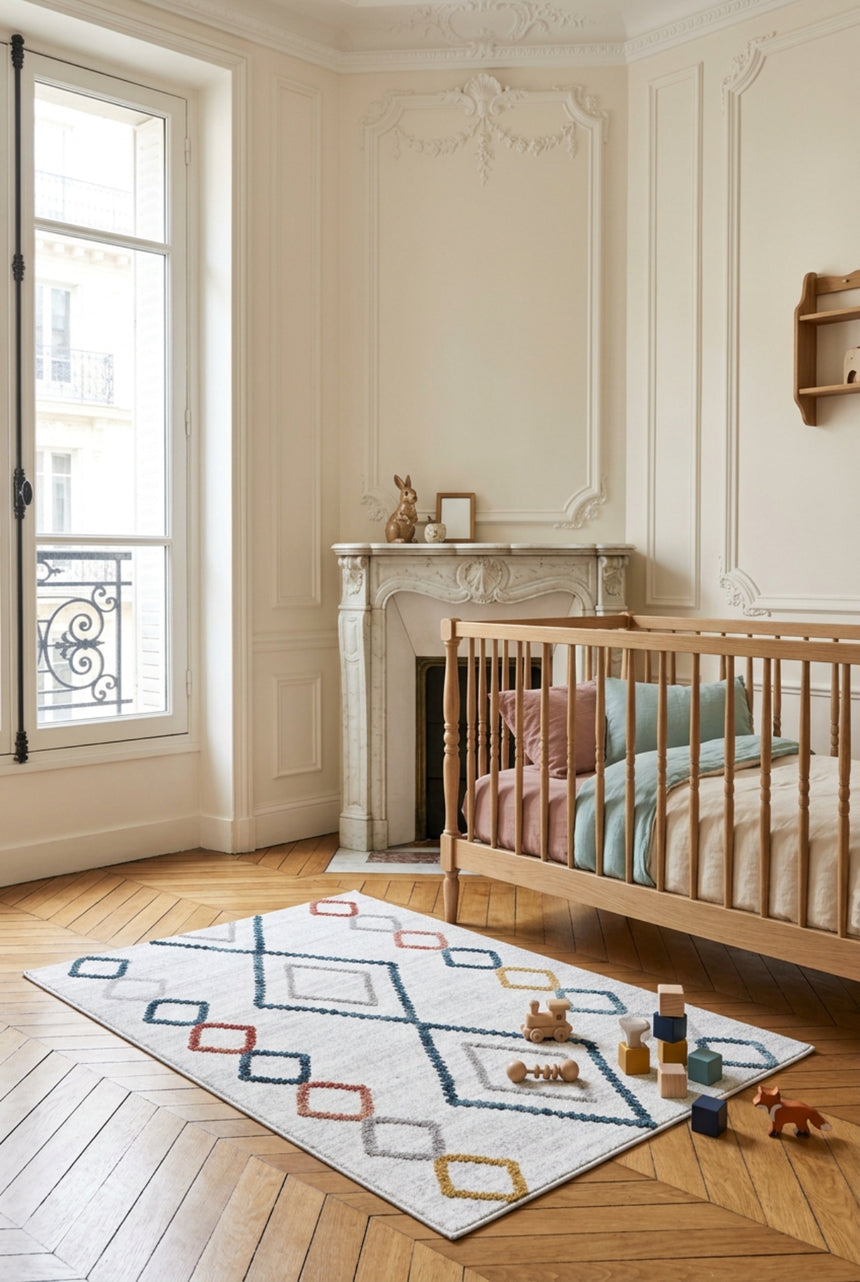 QUADRIS geometric patterned rug