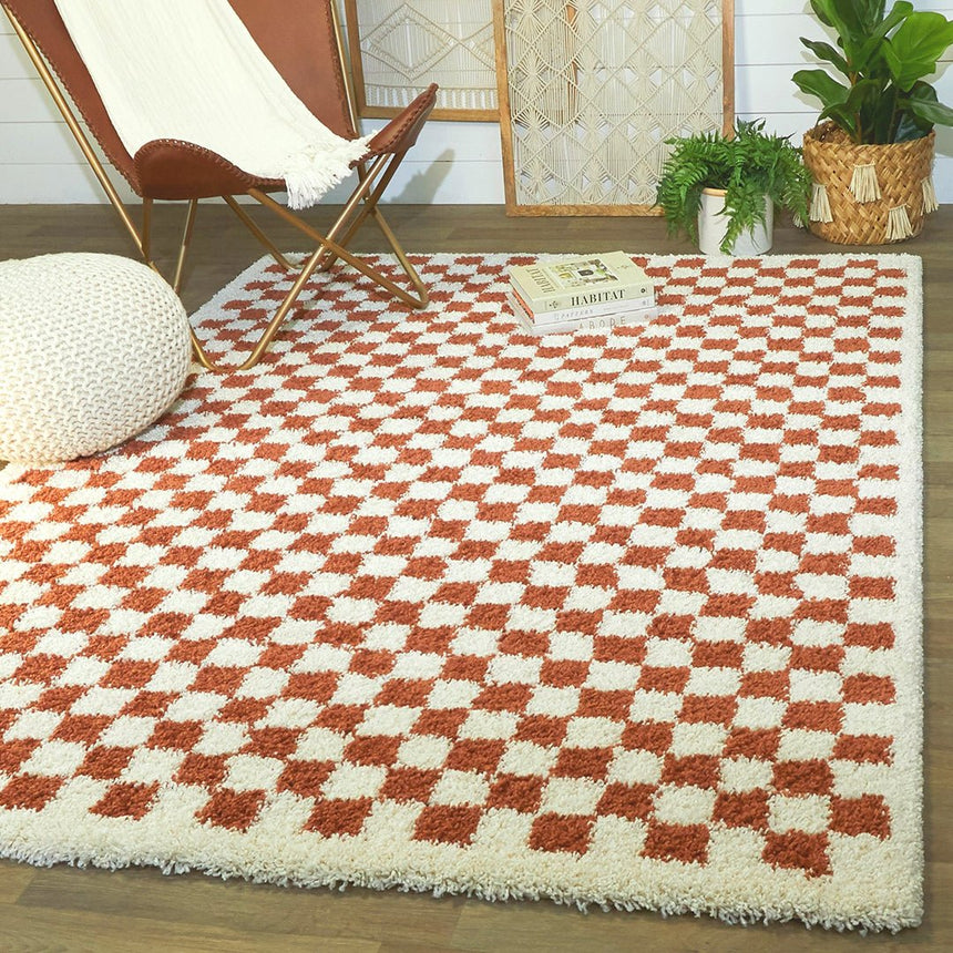 Tapis à poil haut doux et confortable CHECKERS - AFKliving