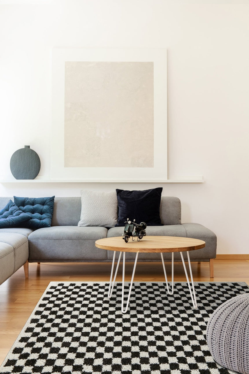 Tapis à poil haut doux et confortable CHECKERS - AFKliving