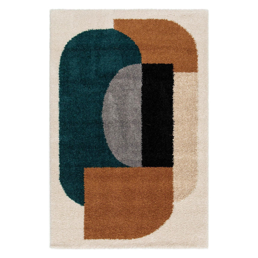 Tapis à poils longs design tons chauds GATSBY - AFKliving