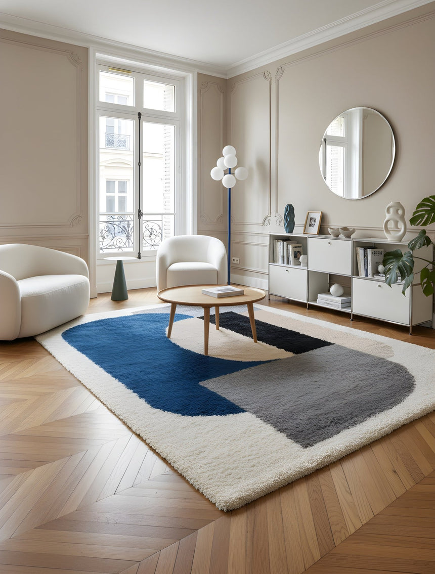 Tapis à poils longs design tons chauds GATSBY - AFKliving