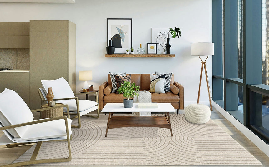 Tapis avec effet relief doux et confortable GROOVE - AFKliving