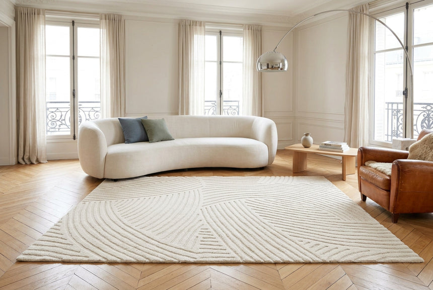 Tapis doux à motifs en relief SILLAGE