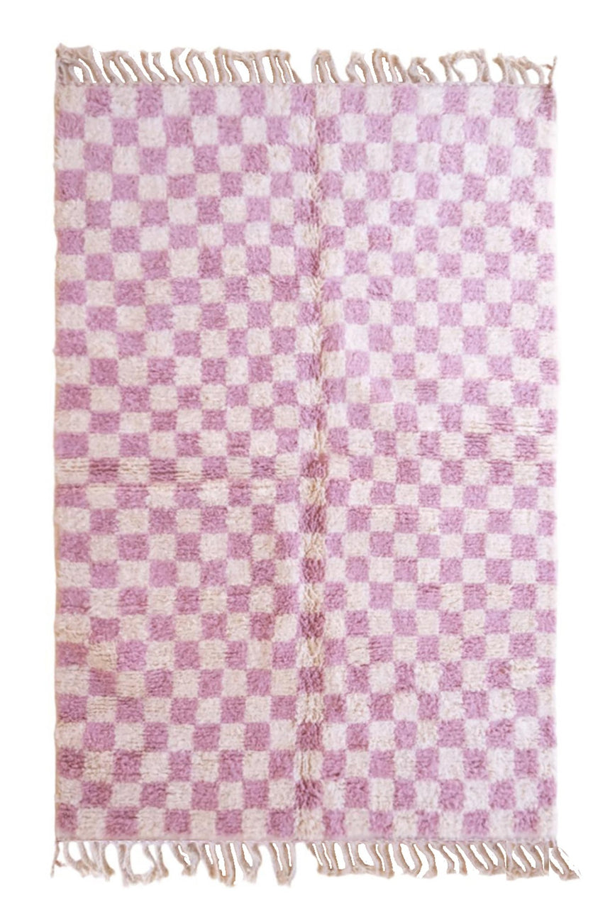 Tapis Berbere à carreaux Beni Ourain 159 x 256 cm - AFKliving