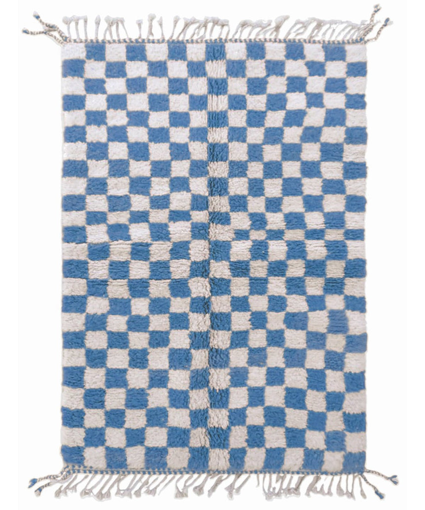 Tapis berbère à carreaux en laine - tapis sur mesure - AFKliving