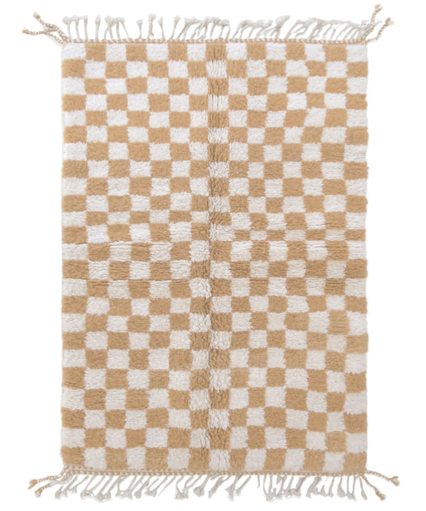 Tapis berbère à carreaux en laine - tapis sur mesure - AFKliving