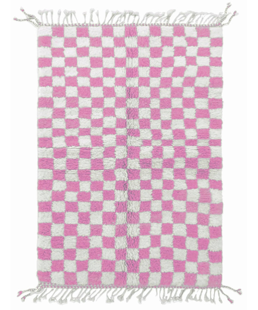 Tapis berbère à carreaux en laine - tapis sur mesure - AFKliving