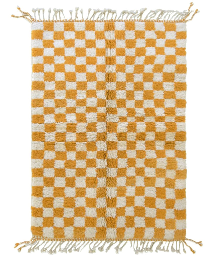 Tapis berbère à carreaux en laine - tapis sur mesure - AFKliving