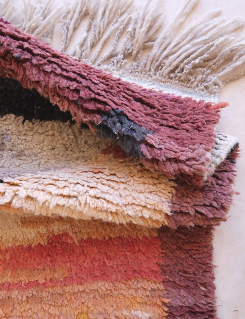 Tapis berbère abstrait et raffiné en laine - sur mesure - AFKliving