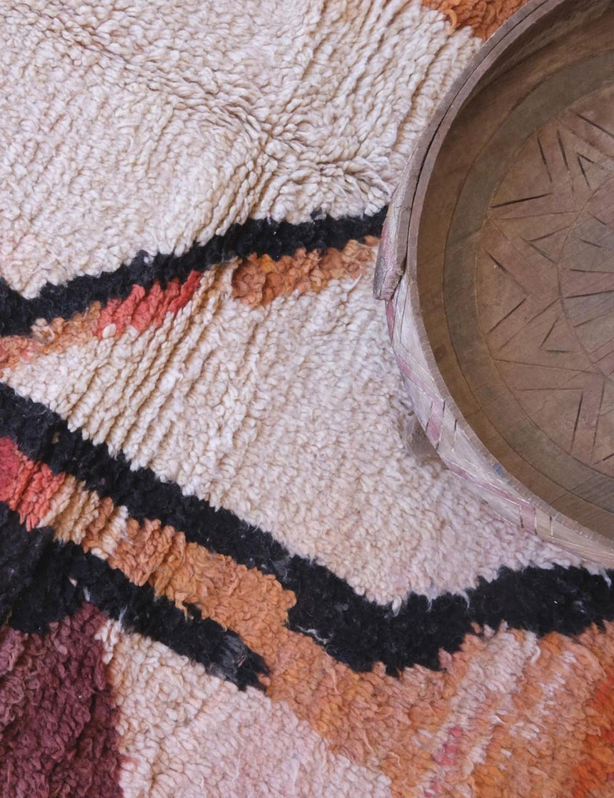 Tapis berbère abstrait et raffiné en laine - sur mesure - AFKliving