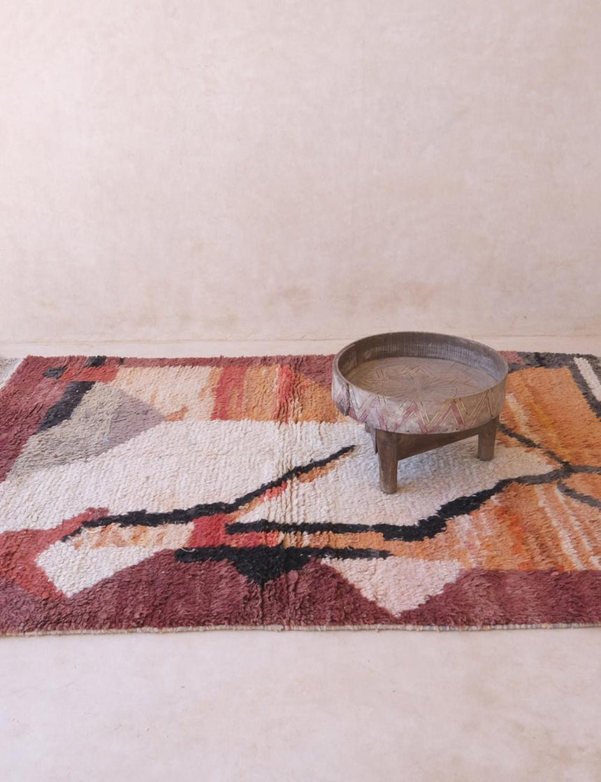 Tapis berbère abstrait et raffiné en laine - sur mesure - AFKliving