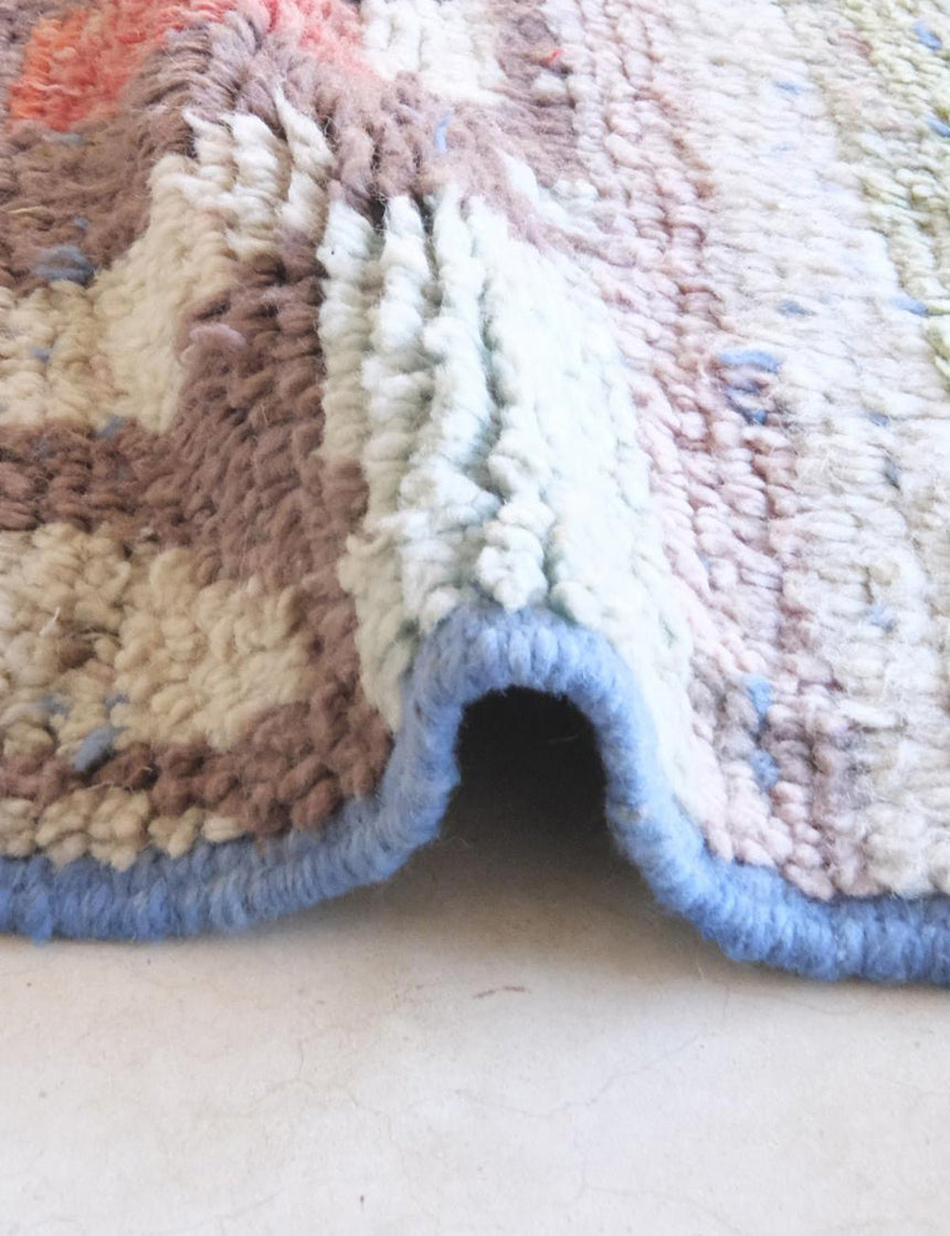 Tapis berbère abstrait et raffiné noué main en laine 185 x 240 cm - AFKliving