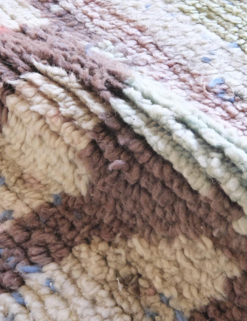 Tapis berbère abstrait et raffiné noué main en laine 185 x 240 cm - AFKliving