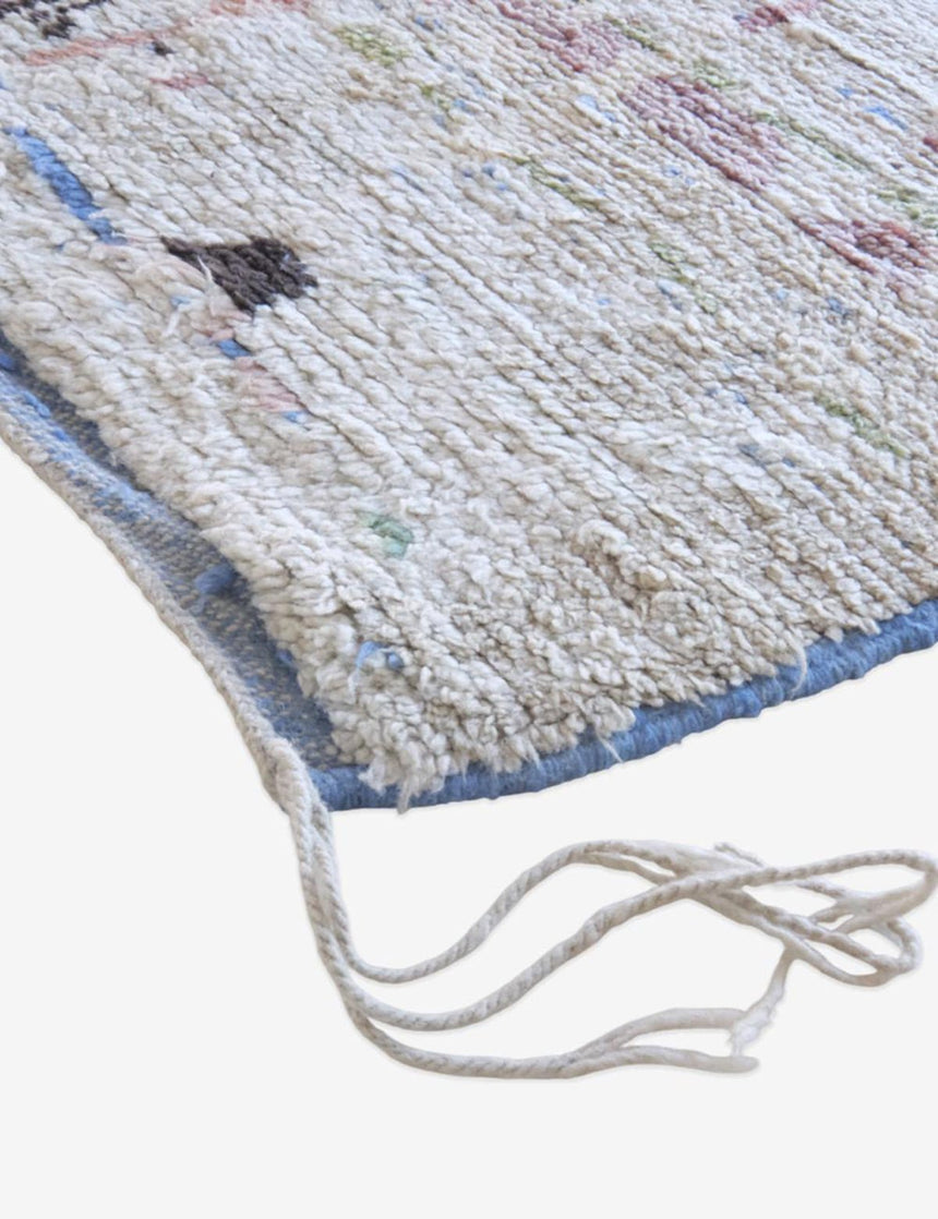 Tapis berbère abstrait et raffiné noué main en laine 185 x 240 cm - AFKliving