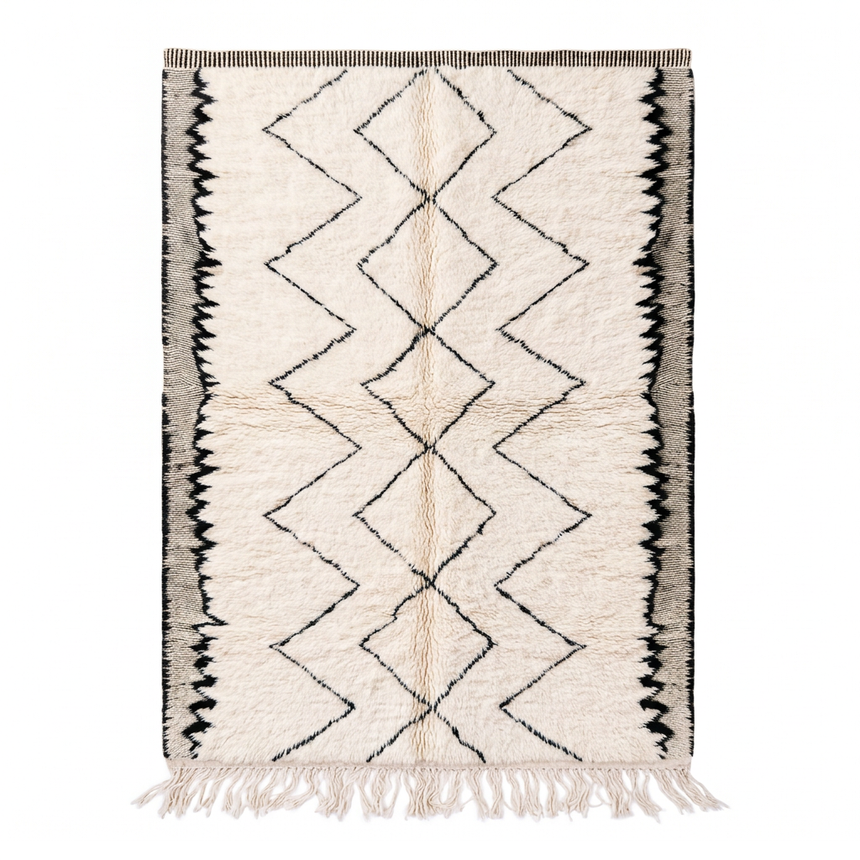 Tapis berbère élégant et design noué main Riad
