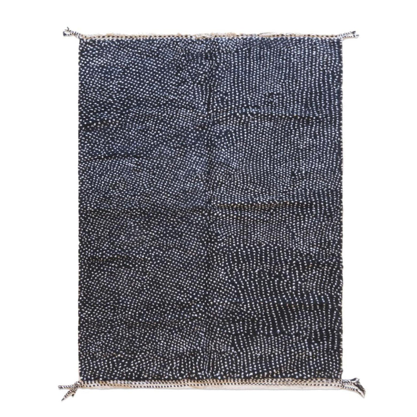 Tapis berbère contemporain à pois en laine 225 x 304 cm - AFKliving