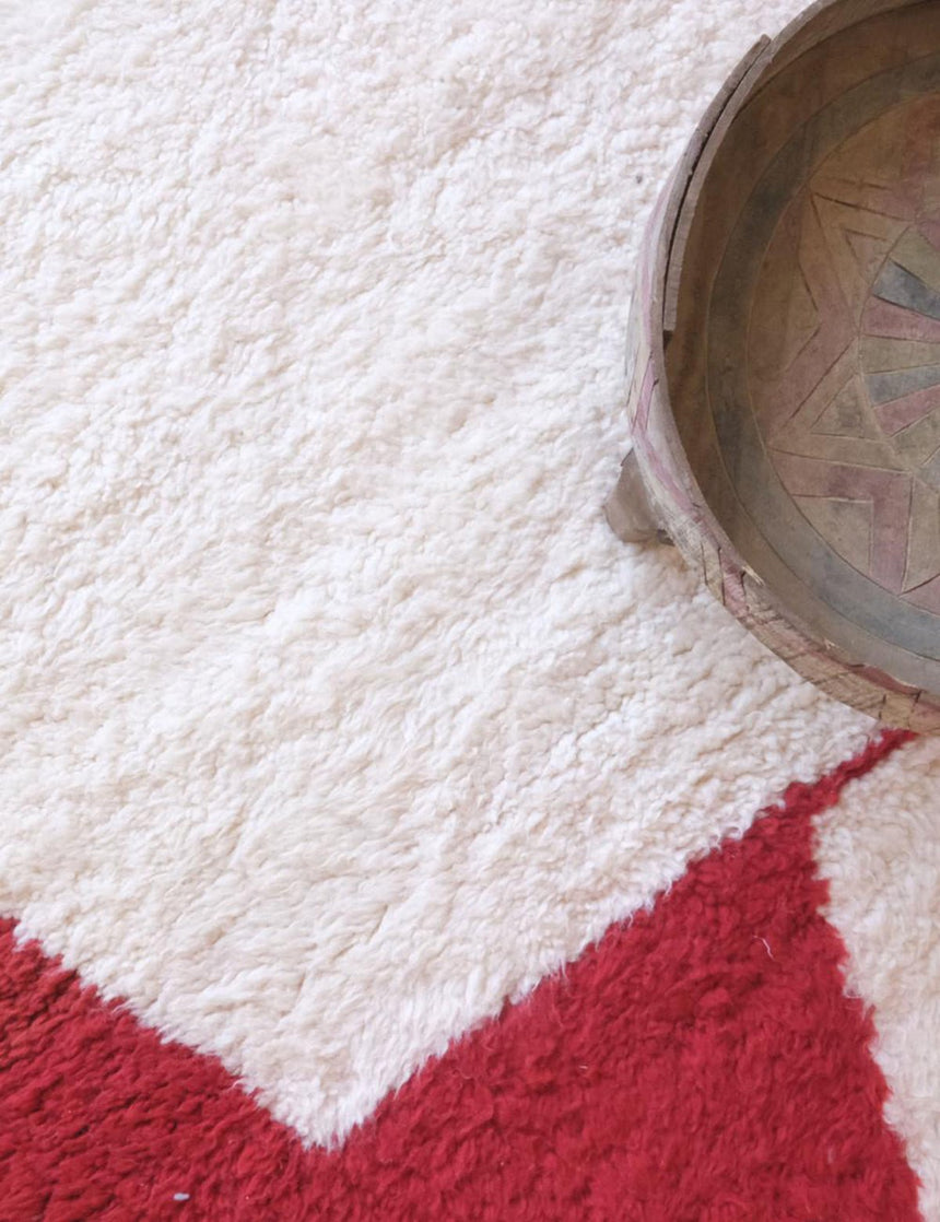 Tapis berbère contemporain au design unique en laine 246 x 346 cm - AFKliving