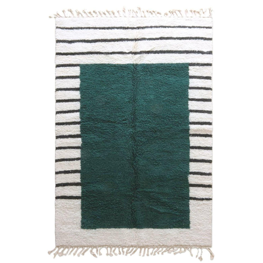 Tapis berbère contemporain aux lignes graphiques en laine 184 x 276 cm - AFKliving