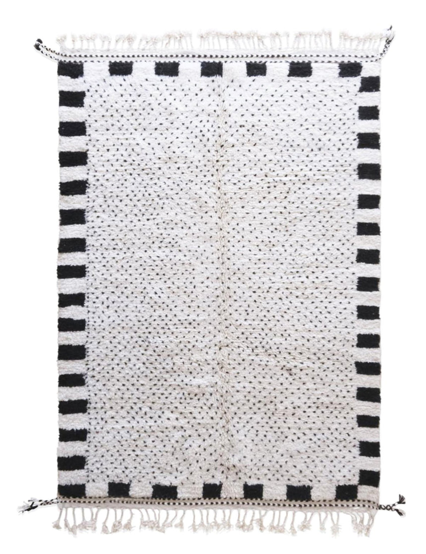 Tapis berbère contemporain aux lignes graphiques en laine 218 x 322 cm - AFKliving