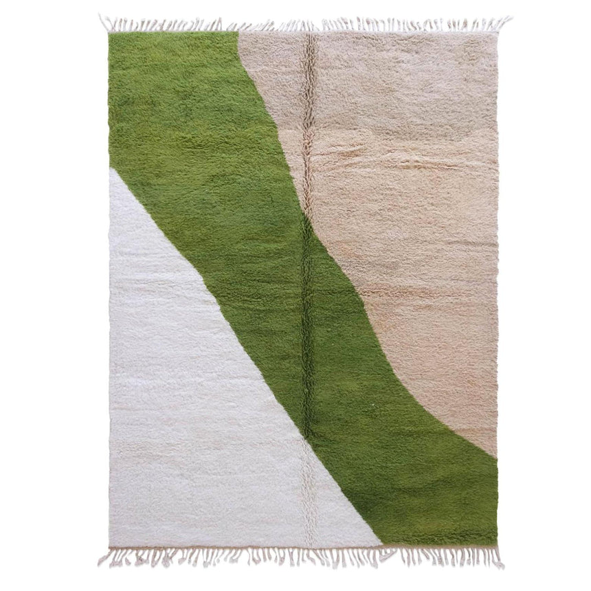 Tapis berbère contemporain aux lignes graphiques en laine 250 x 342 cm - AFKliving