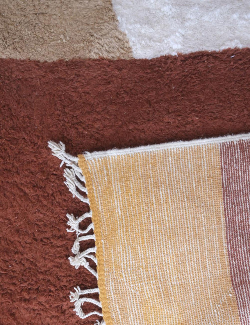 Tapis berbère contemporain aux lignes graphiques laine 300 x 402 cm - AFKliving