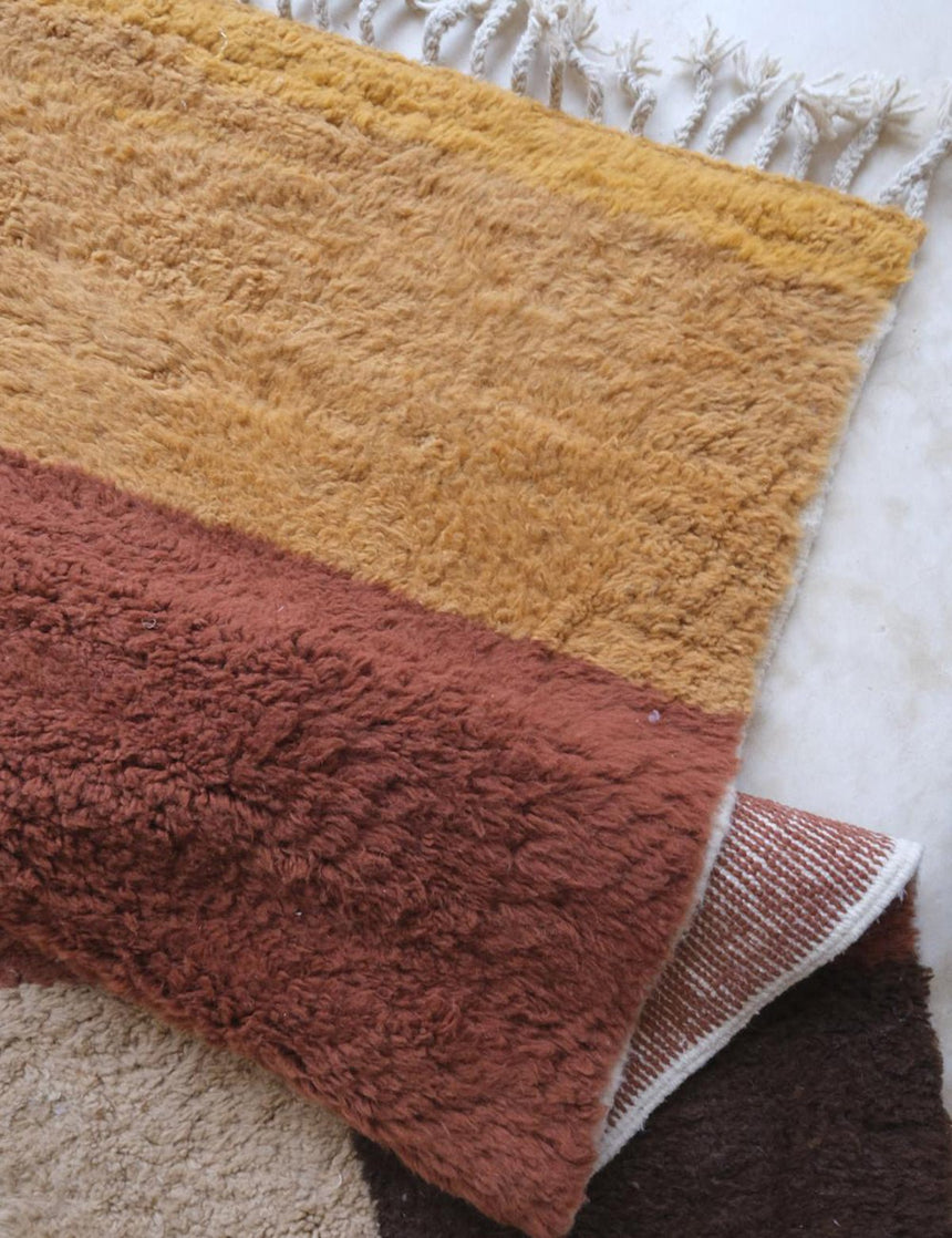 Tapis berbère contemporain aux lignes graphiques laine 300 x 402 cm - AFKliving