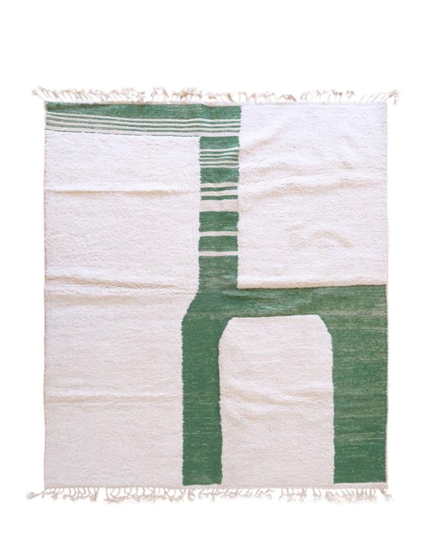 Tapis berbère contemporain et graphique laine 251 x 293 cm - AFKliving