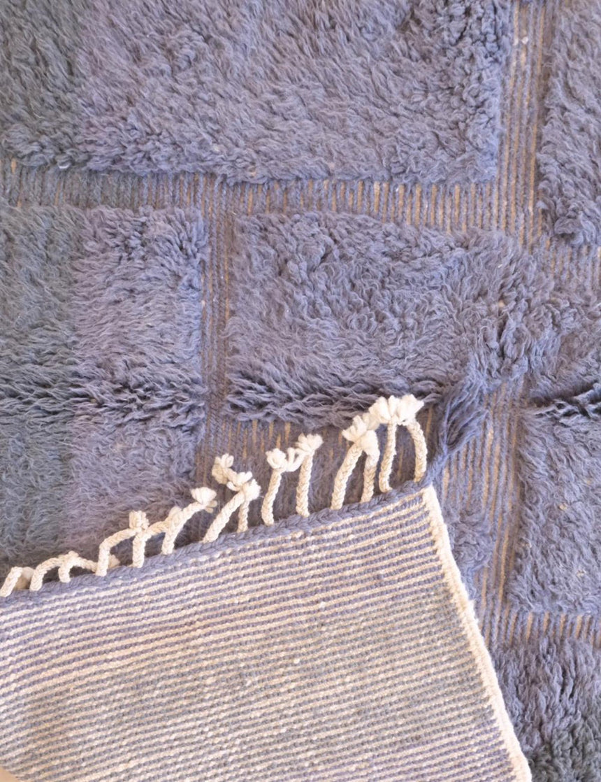 Tapis berbère contemporain tissage en relief en laine 200 x 296 cm - AFKliving