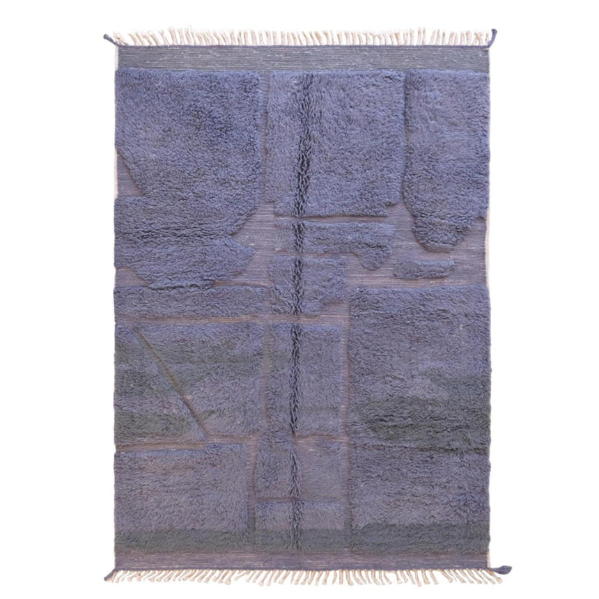 Tapis berbère contemporain tissage en relief en laine 200 x 296 cm - AFKliving