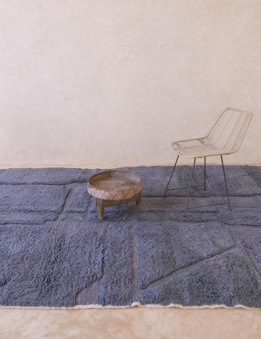 Tapis berbère contemporain tissage en relief en laine 200 x 296 cm - AFKliving