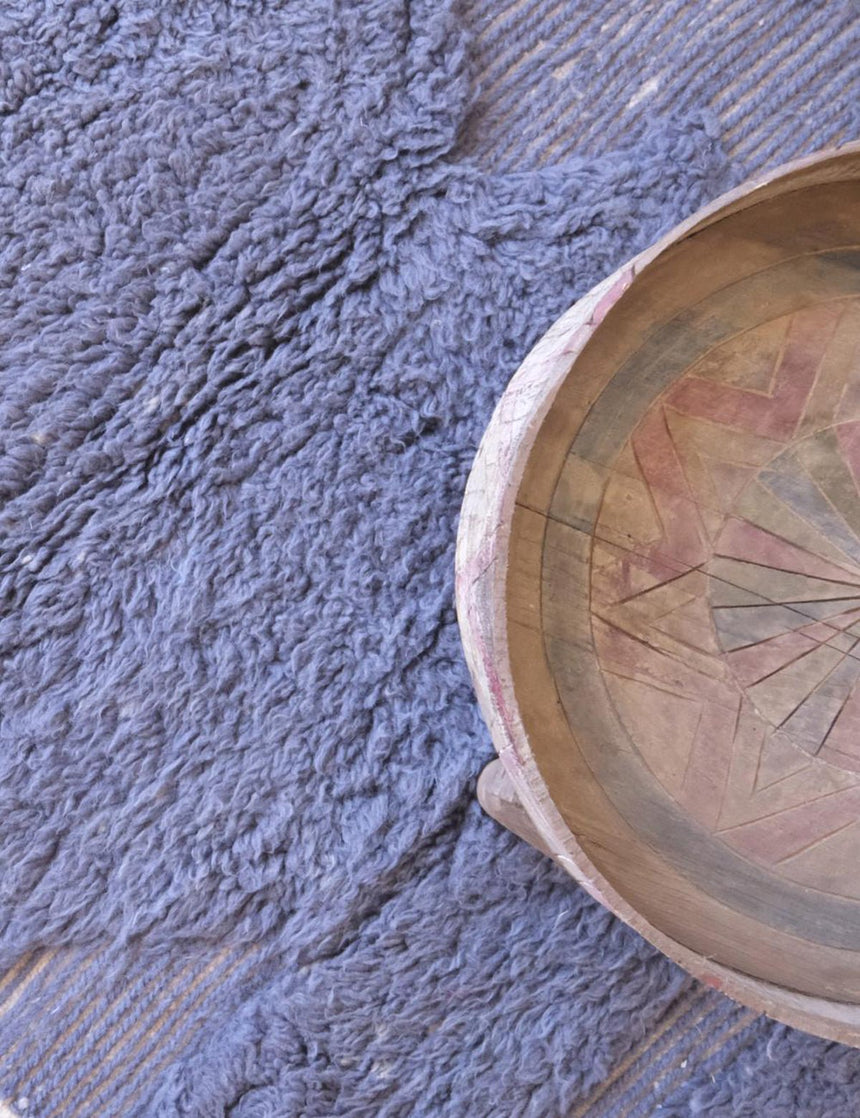 Tapis berbère contemporain tissage en relief en laine 200 x 296 cm - AFKliving