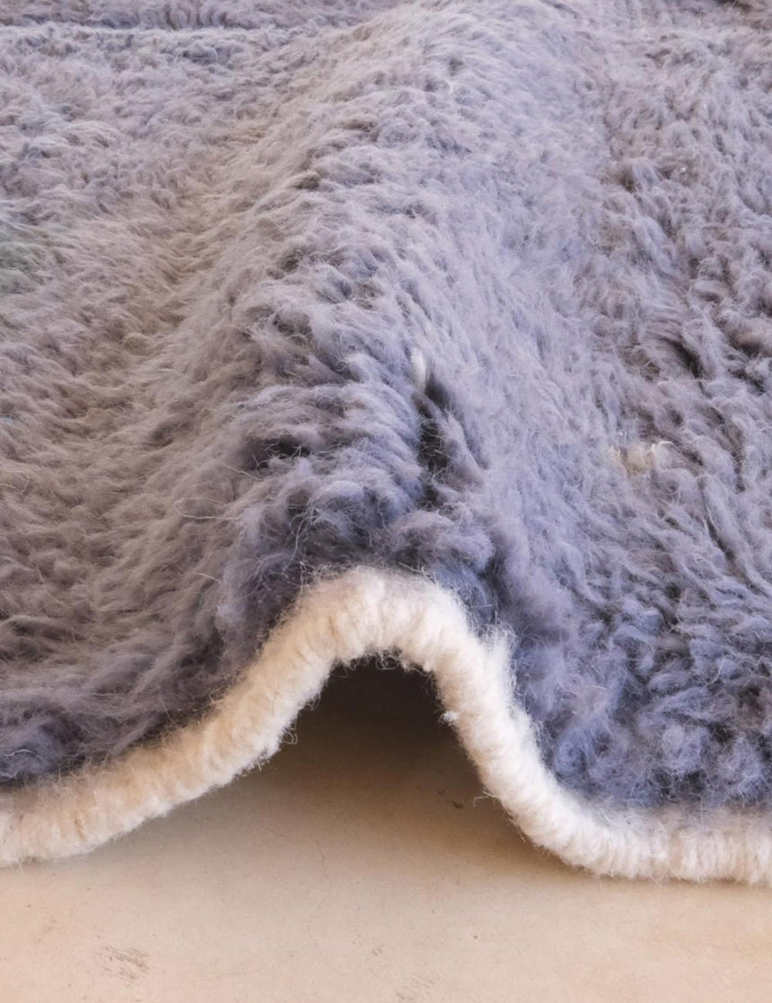 Tapis berbère contemporain tissage en relief en laine 200 x 296 cm - AFKliving