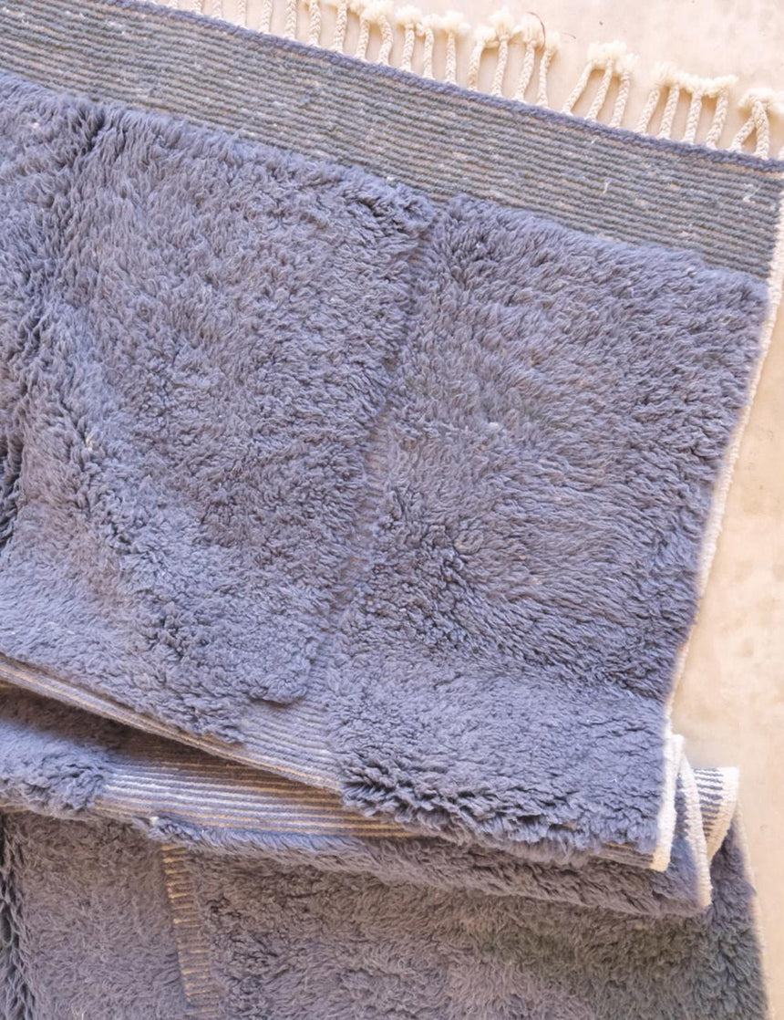 Tapis berbère contemporain tissage en relief en laine 200 x 296 cm - AFKliving