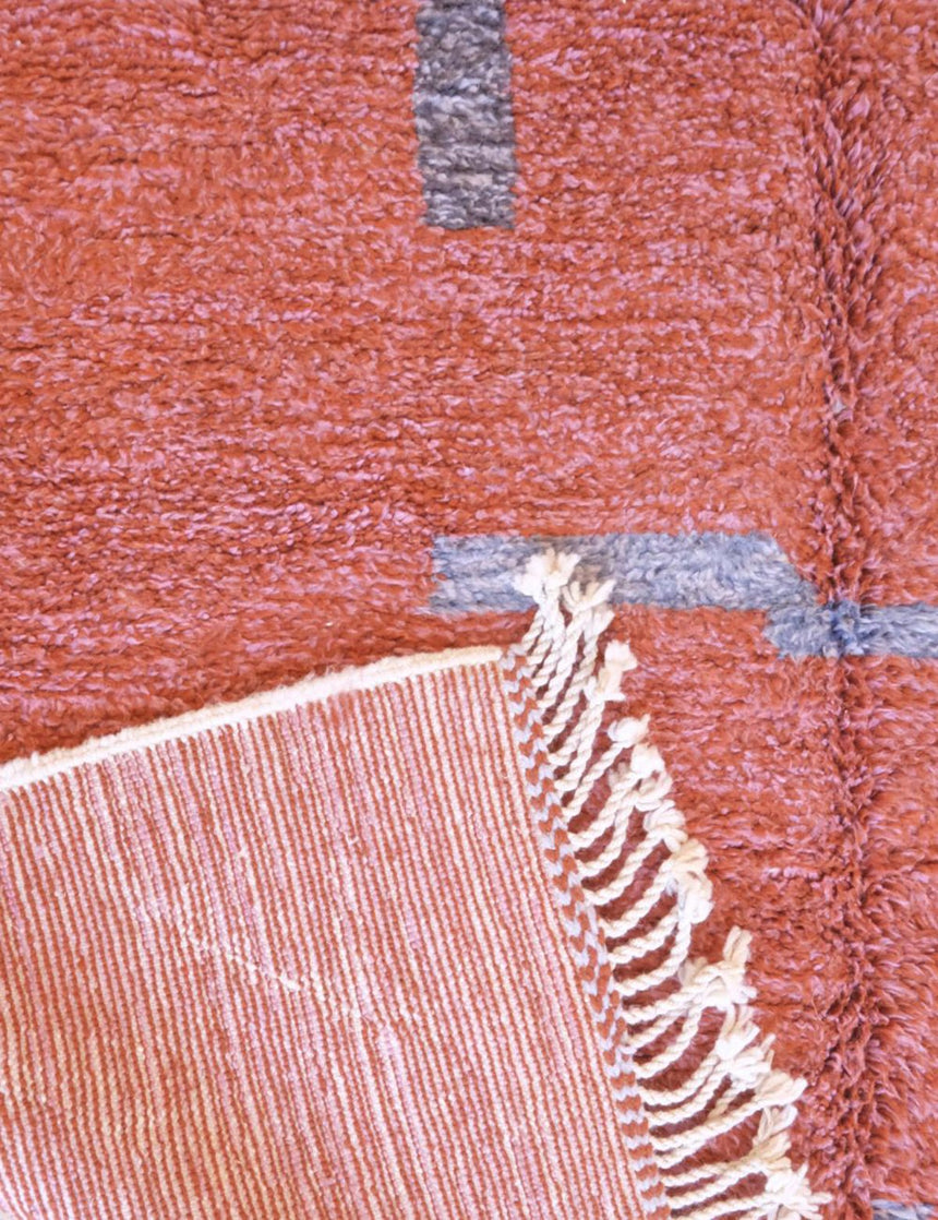 Tapis berbère décoratif et original en laine naturelle 203 x 304 cm - AFKliving