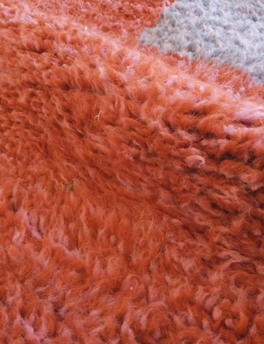 Tapis berbère décoratif et original en laine naturelle 203 x 304 cm - AFKliving