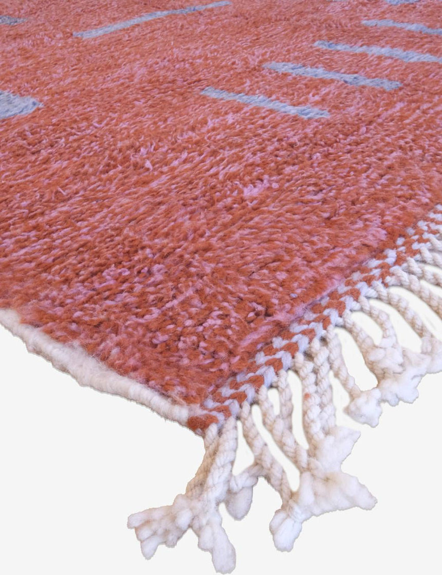 Tapis berbère décoratif et original en laine naturelle 203 x 304 cm - AFKliving