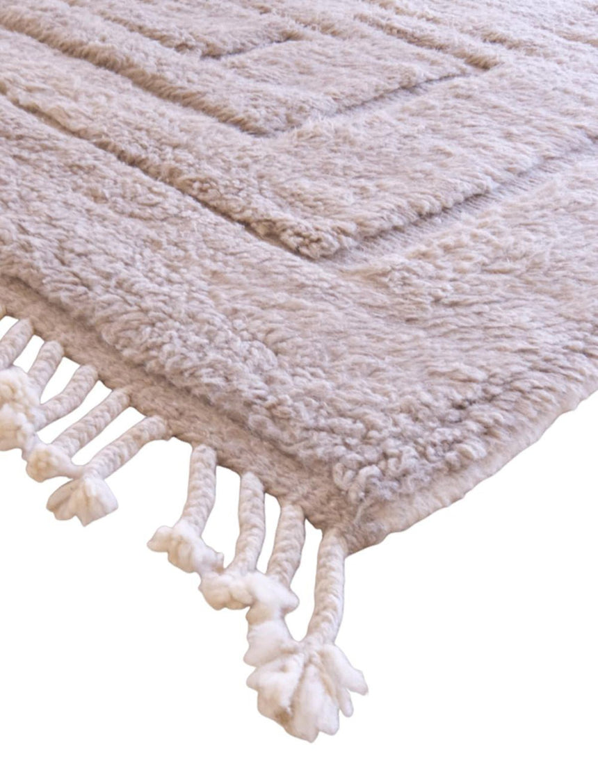 Tapis berbère design tissage en relief en laine 242 x 342 cm - AFKliving