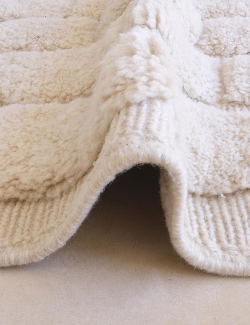 Tapis berbère d'exception tissage en relief en laine 211 x 333 cm - AFKliving