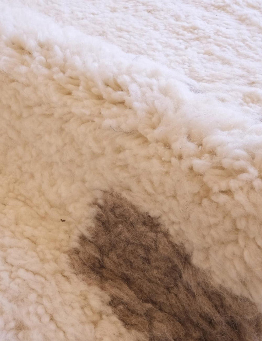 Tapis berbère élégant à bordures rayées en laine 250 x 350 cm - AFKliving