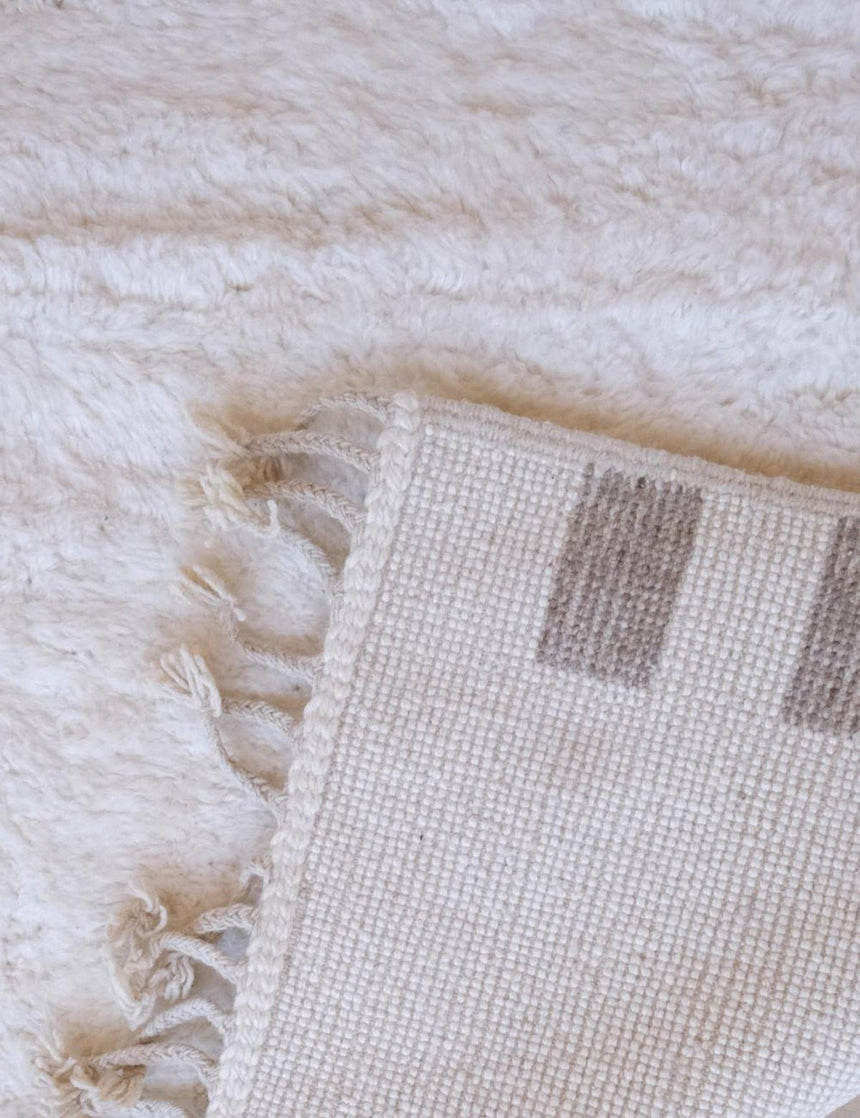 Tapis berbère élégant à bordures rayées en laine 250 x 350 cm - AFKliving