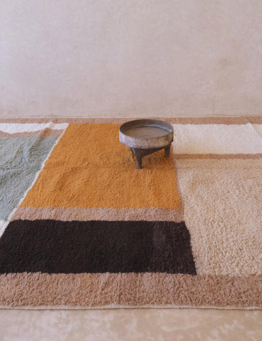 Tapis berbère élégant au style graphique en laine 255 x 355 cm - AFKliving