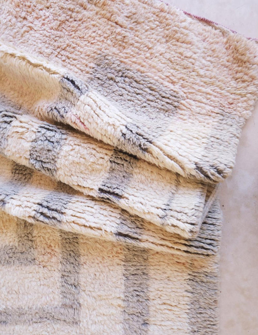 Tapis berbère élégant au style graphique unique en laine 162 x 266 cm - AFKliving