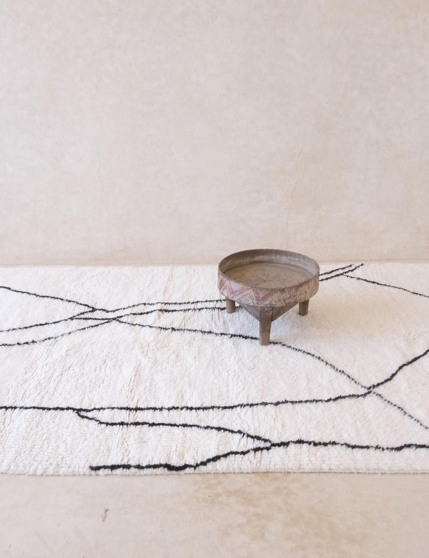 Tapis berbère élégant au style nord - africain en laine 165 x 265 cm - AFKliving