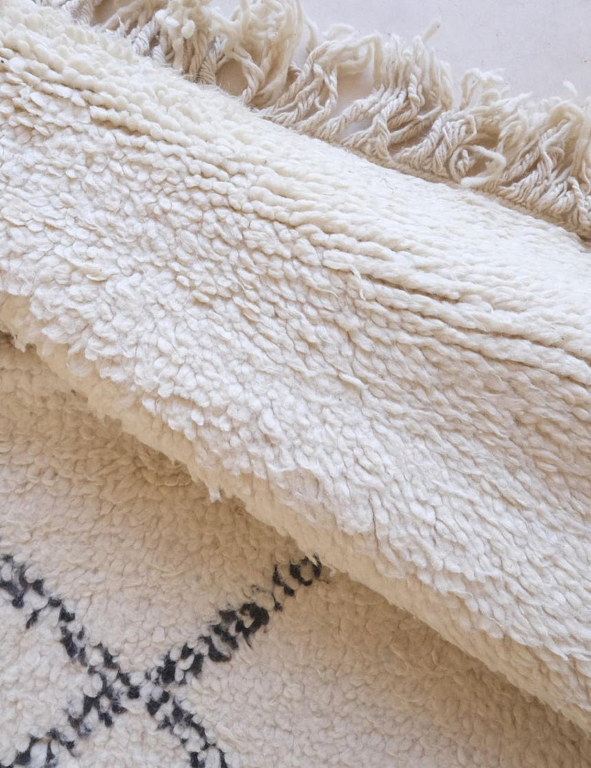 Tapis berbère élégant au style nord - africain en laine 207 x 283 cm - AFKliving